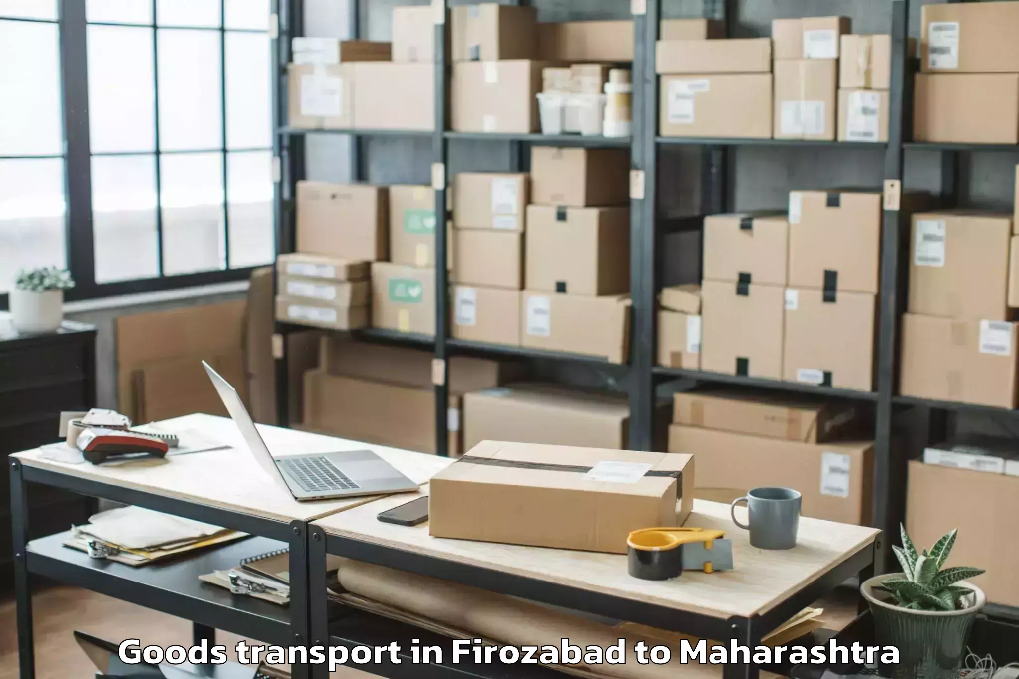 Affordable Firozabad to Newasa Goods Transport